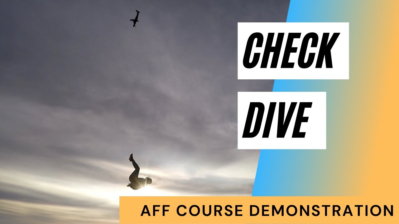 Becoming a skydiver | Check dive | Freefall course demonstration