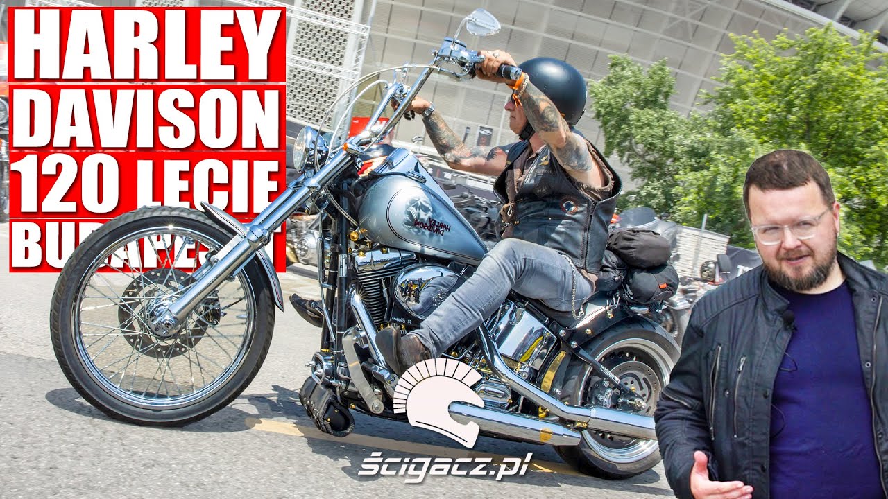 Harley Davidson wie, jak balować! 120-lecie w Budapeszcie. 7000 motocykli w paradzie! Jak to wygląda