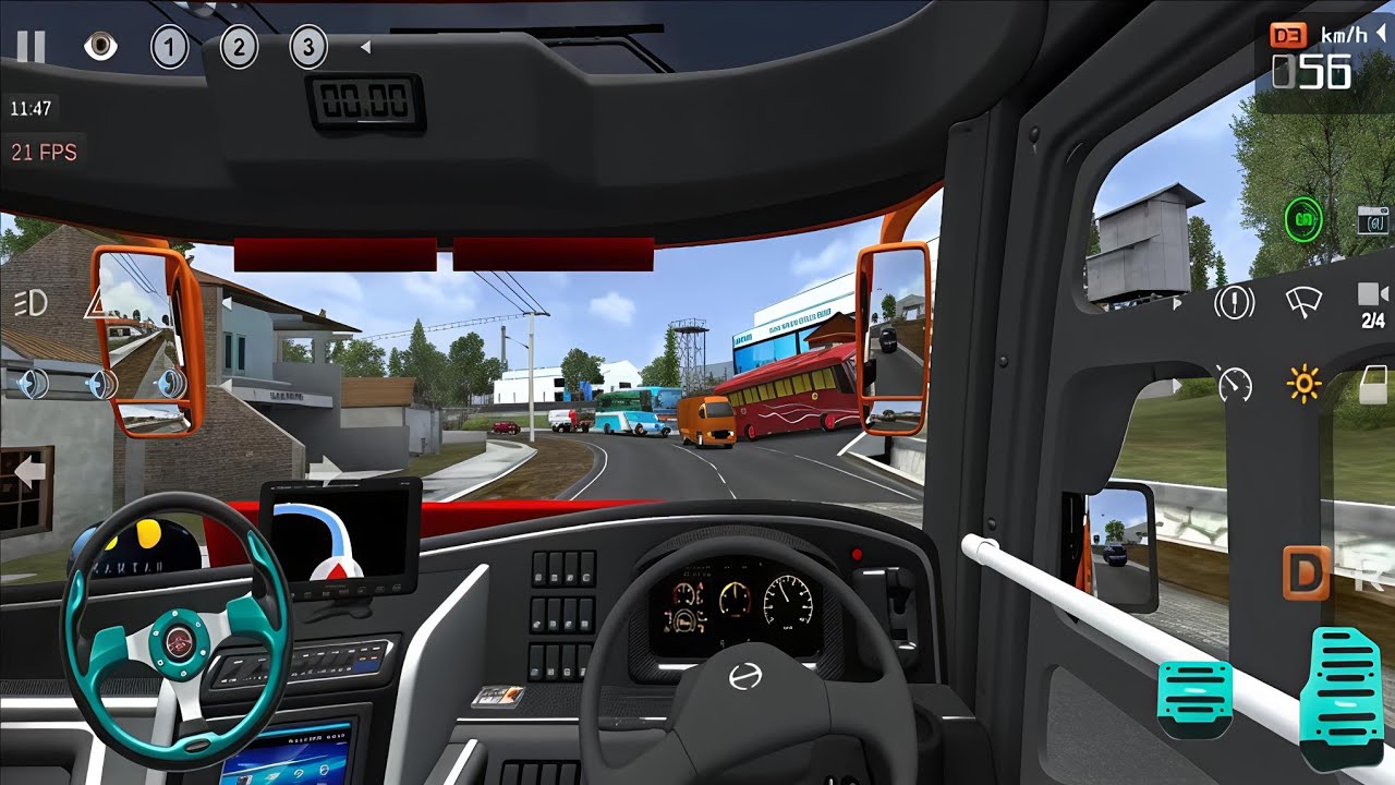Extreme Bus Driving Simulator | Hill Roads & Village Routes Gameplay