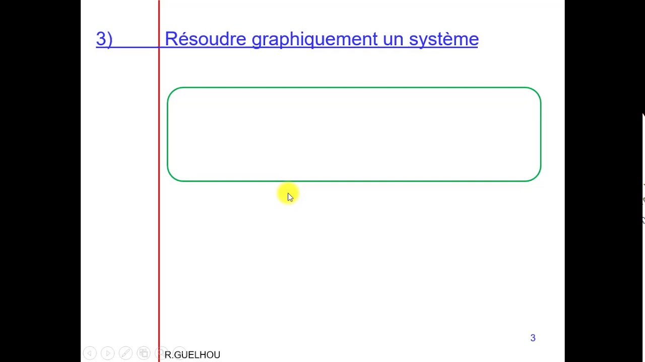 Maths coll&egrave;ge: R&eacute;solution d'un syst&egrave;me graphiquement