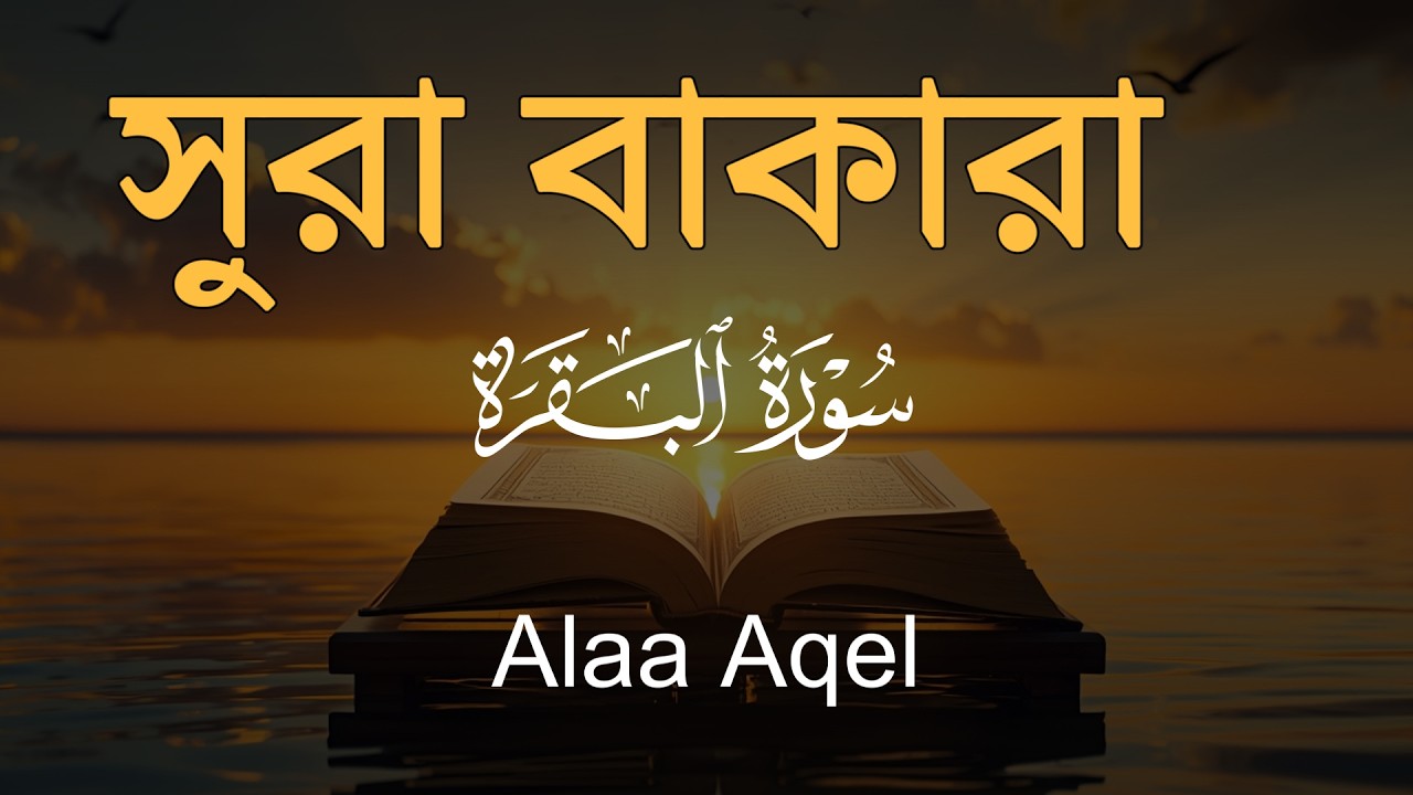 ঘরের উন্নতির জন্য সূরা আল বাকারা প্রতিদিন শুনুন । Surah Baqarah  Quran Recitation by Alaa Aqel
