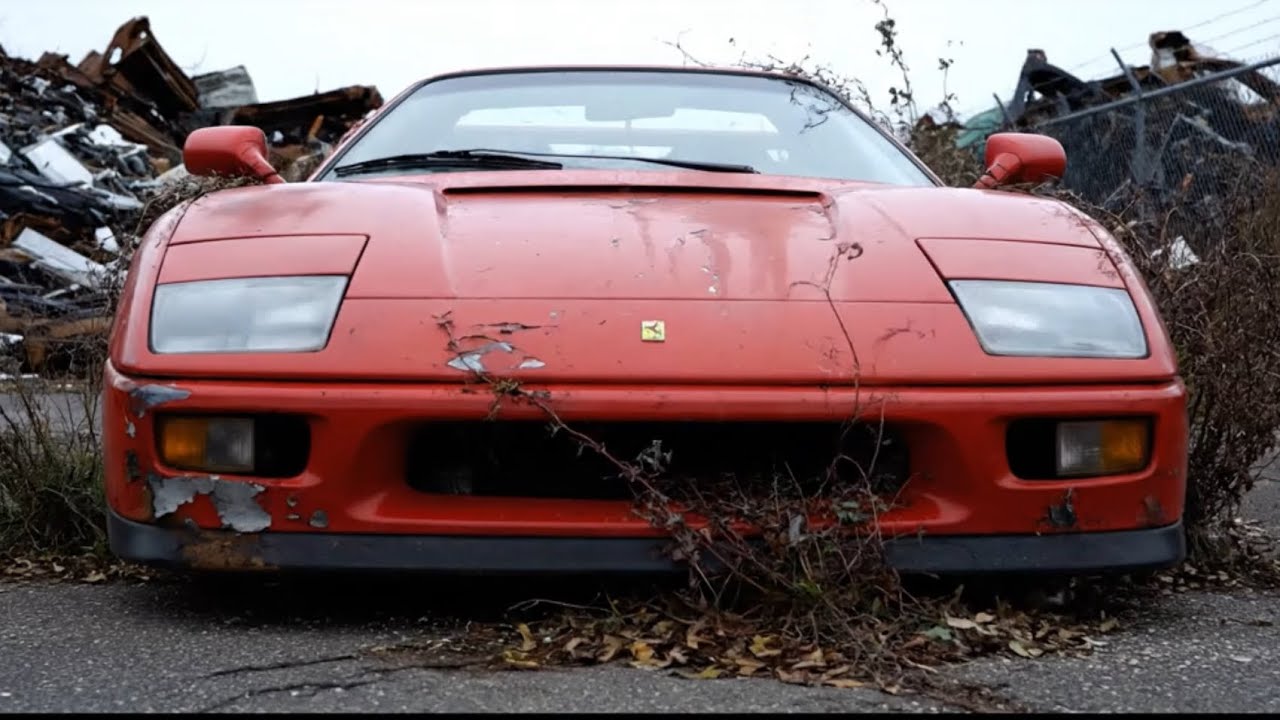 ASMR Car Restoration: Abandoned Ferrari F40 1989 Full Rebuild | Vintage Revival Garage