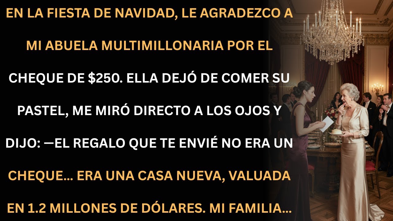 Le agradecí a mi abuela el cheque de $250… y me reveló un regalo que cambió todo.