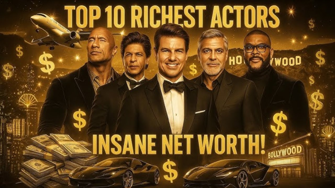 Top 10 Celebrity Actors With Massive Net Worth in 2025