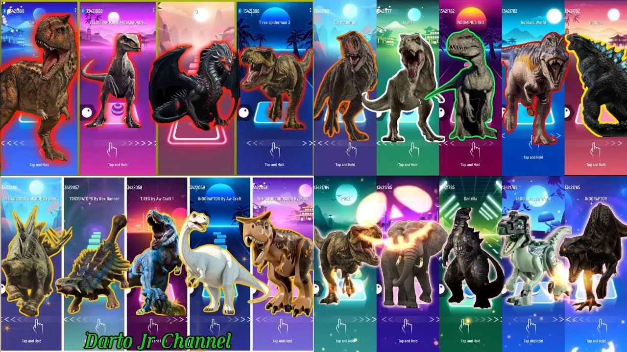 Megamix. Anguirus vs T-Rex vs Rhino vs Lego Jurassic World vs Mammoth vs Elephant. Who is the Best? 
