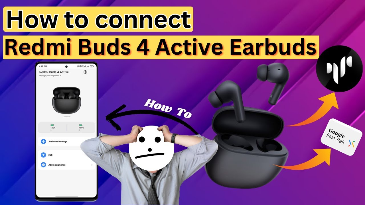 How to Connect Redmi Buds 4 Active to iPhone & Android with Xiaomi Earbuds App |Hindi|
