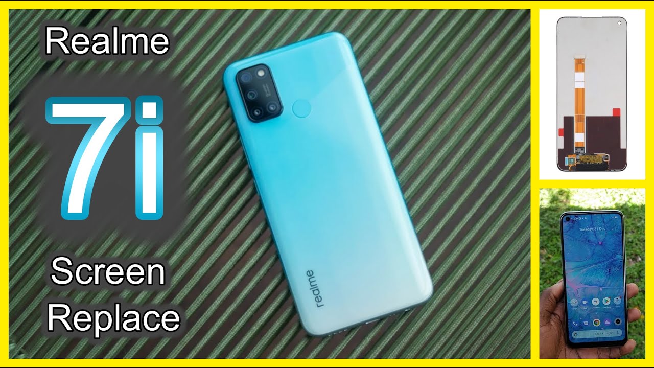 #repair replace disassembly #realme 7i display #تغيير شاشه ريلمى 7 اى