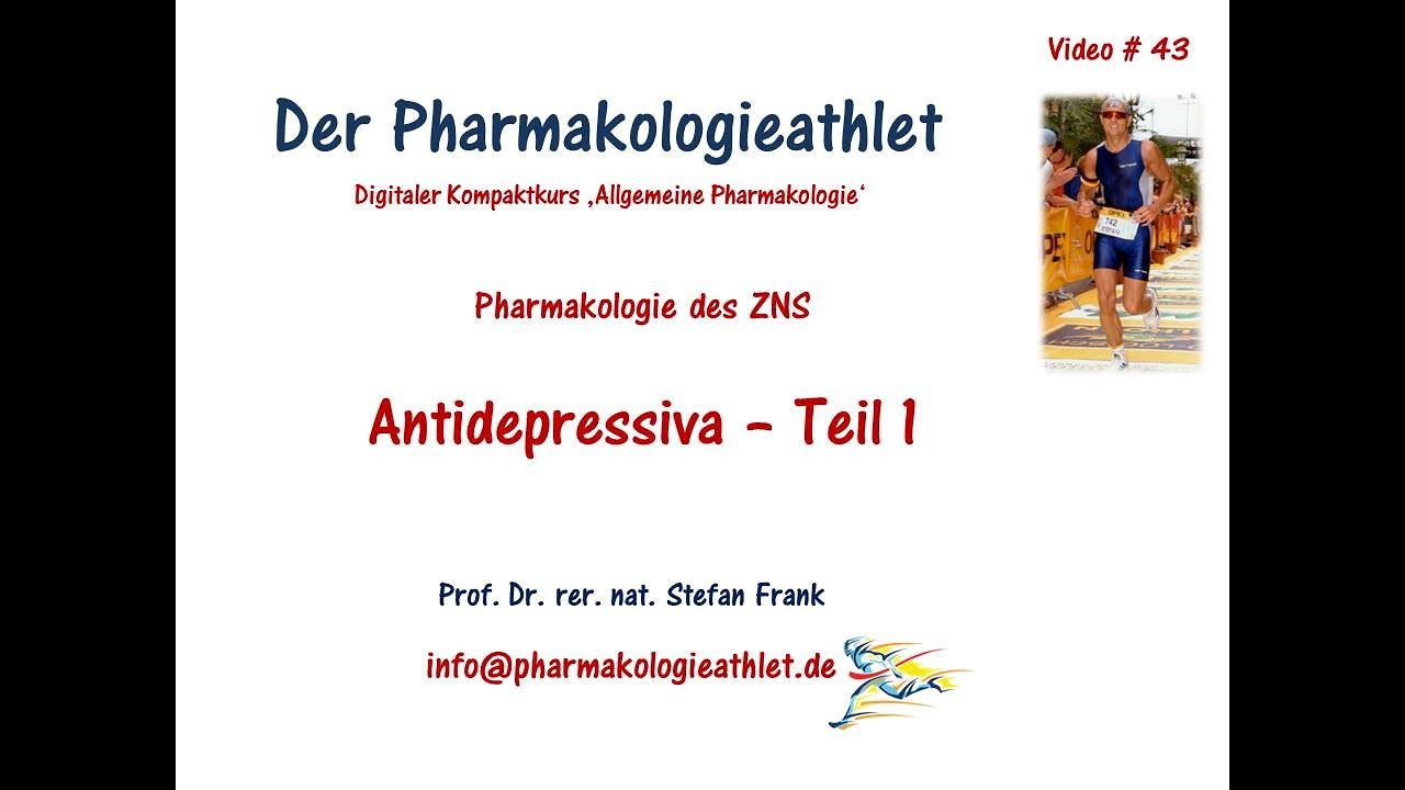 Der 'Serotonin-Mythos':  Antidepressiva - eine differenzierte und kritische Betrachtung - Teil 1 !