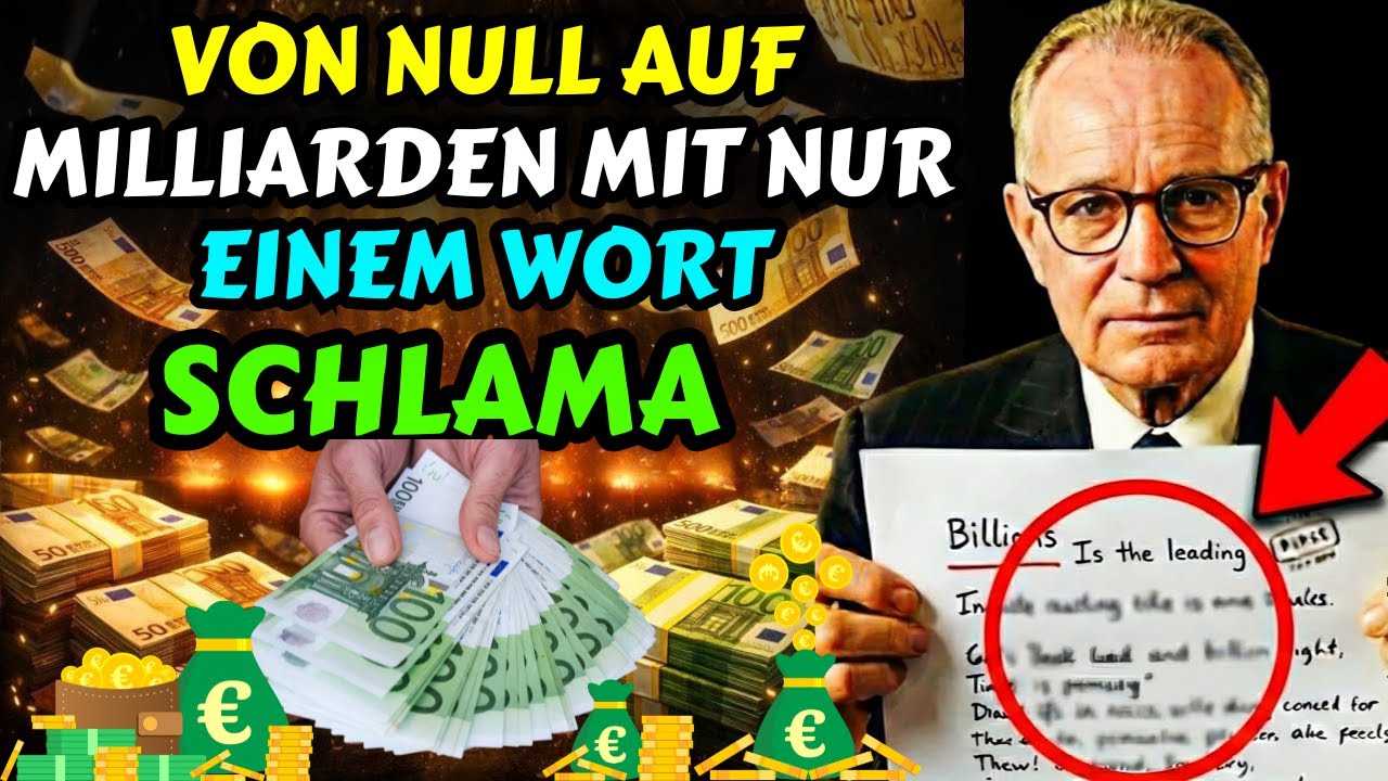 Von null auf Milliarden mit nur einem Wort - Sie werden ein geldmagnet sein | Schlama erklärt | Geld