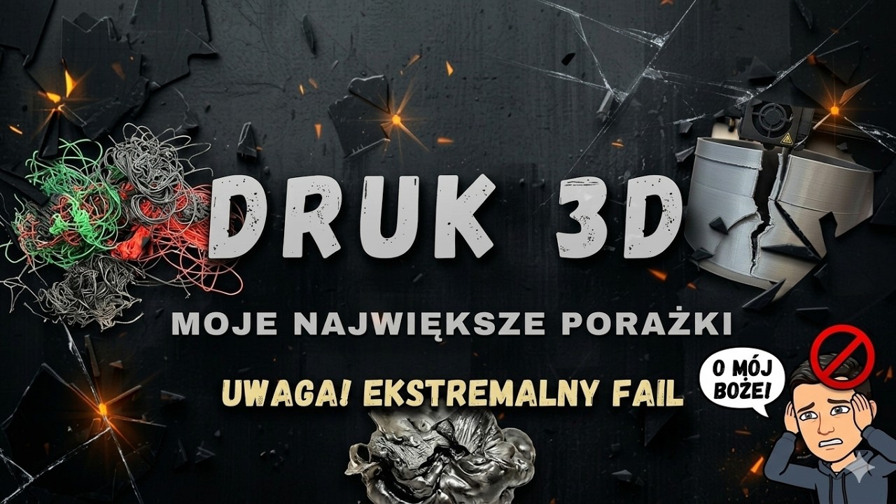 MOJE NAJWIĘKSZE PORAŻKI W DRUKU 3D(Specjał 500 subów)