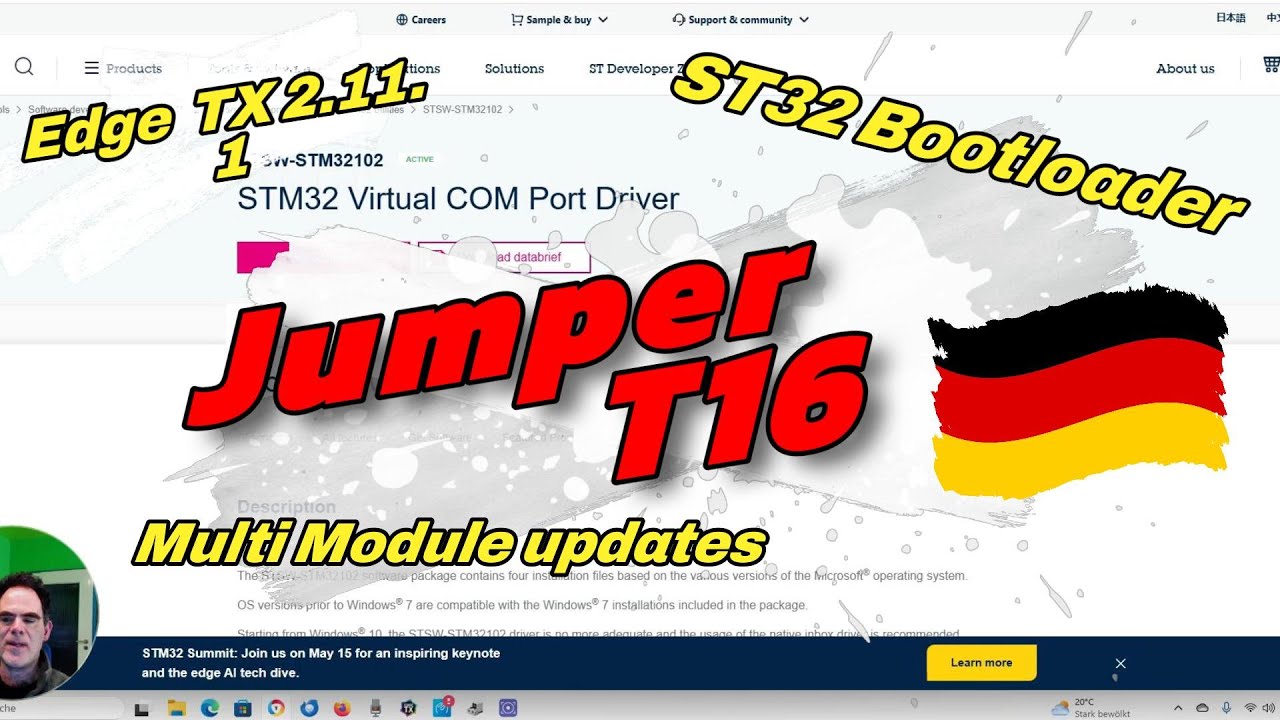 Basis Setup  Jumper T16 internes 4-in-1 Protokoll Modul
