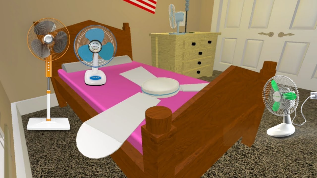 Wobbly Ceiling Fan Falling Down Experiment | Roblox