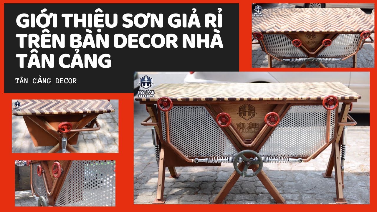 Industrial Style Desk With Rust Effect Paint - Wepping S63 A