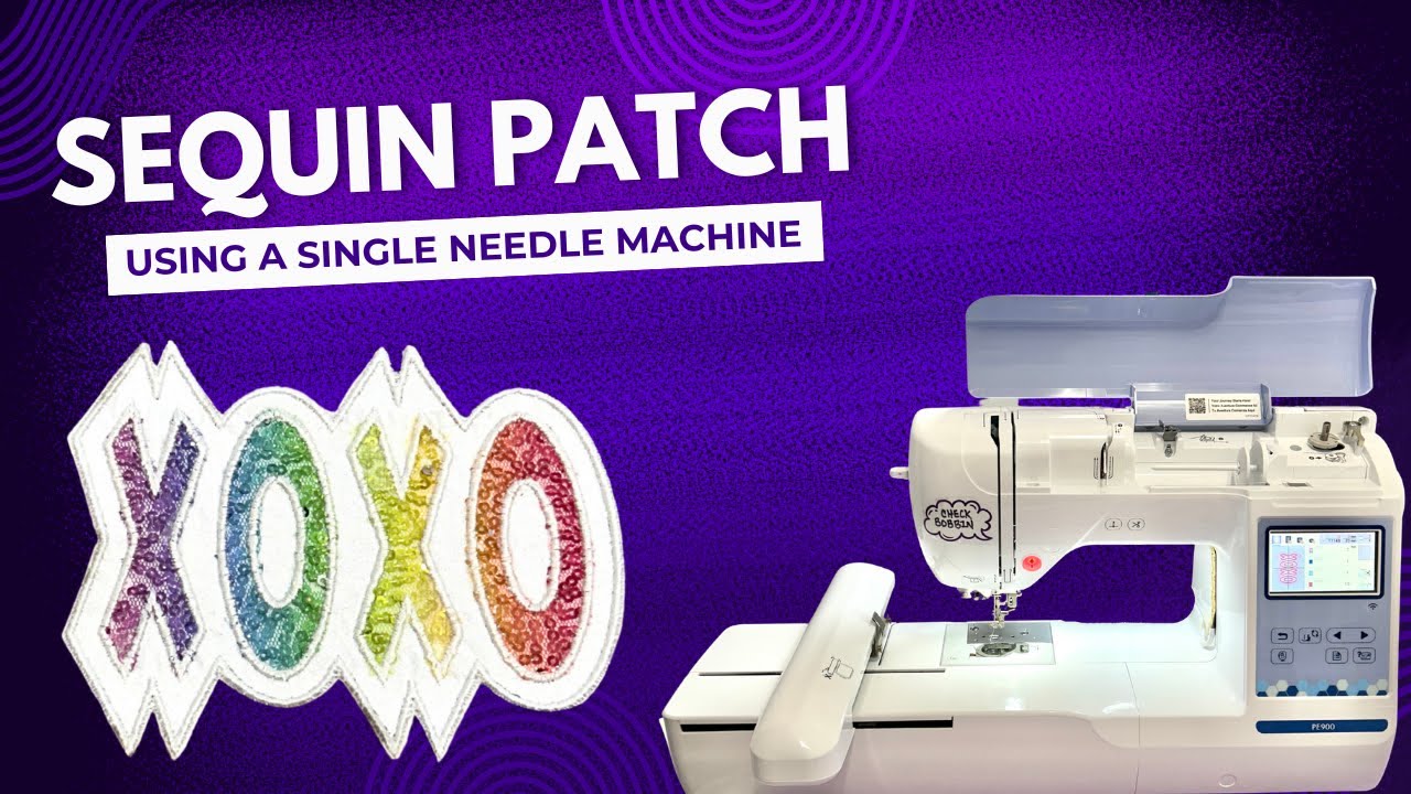 Sequin Design On A Single Needle Machine
