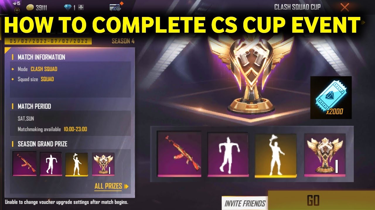How to Register in Clash squad cup || Free Fire Clash squad cup event || Free Fire New Event