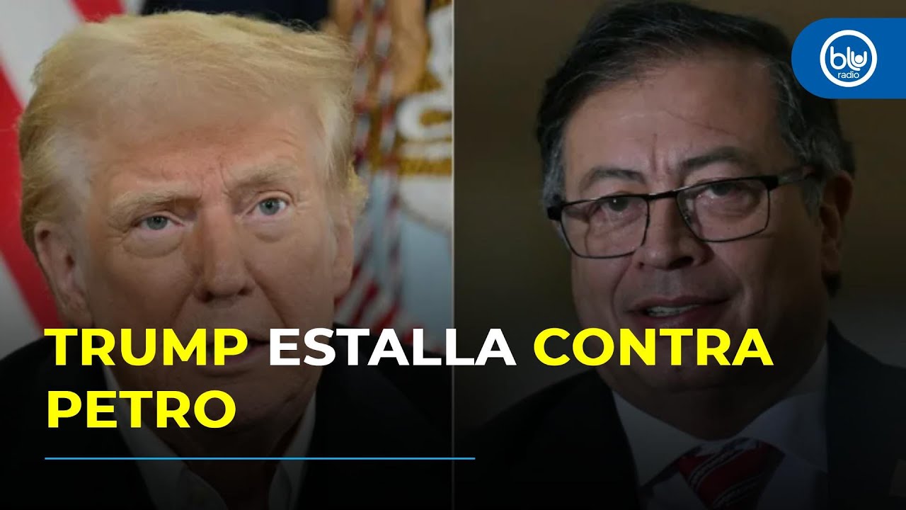 Trump acusa a Petro de ser un “líder del narcotráfico” y anuncia recorte de ayuda antidrogas