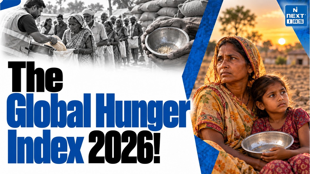 Global Hunger Index 2026 Explained | India&rsquo;s Rank, Key Indicators | UPSC | NEXT IAS
