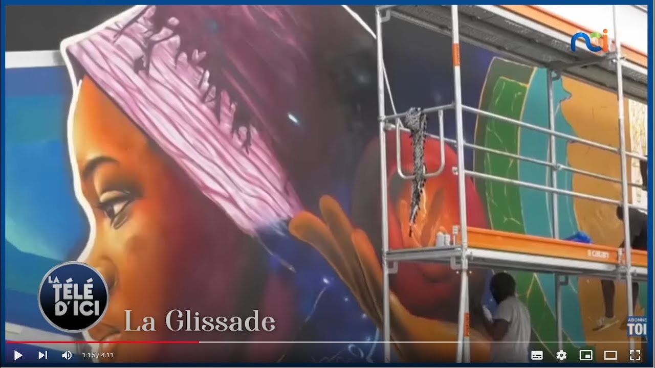 La glissade | Bénin : la plus grande fresque du monde au port de Cotonou