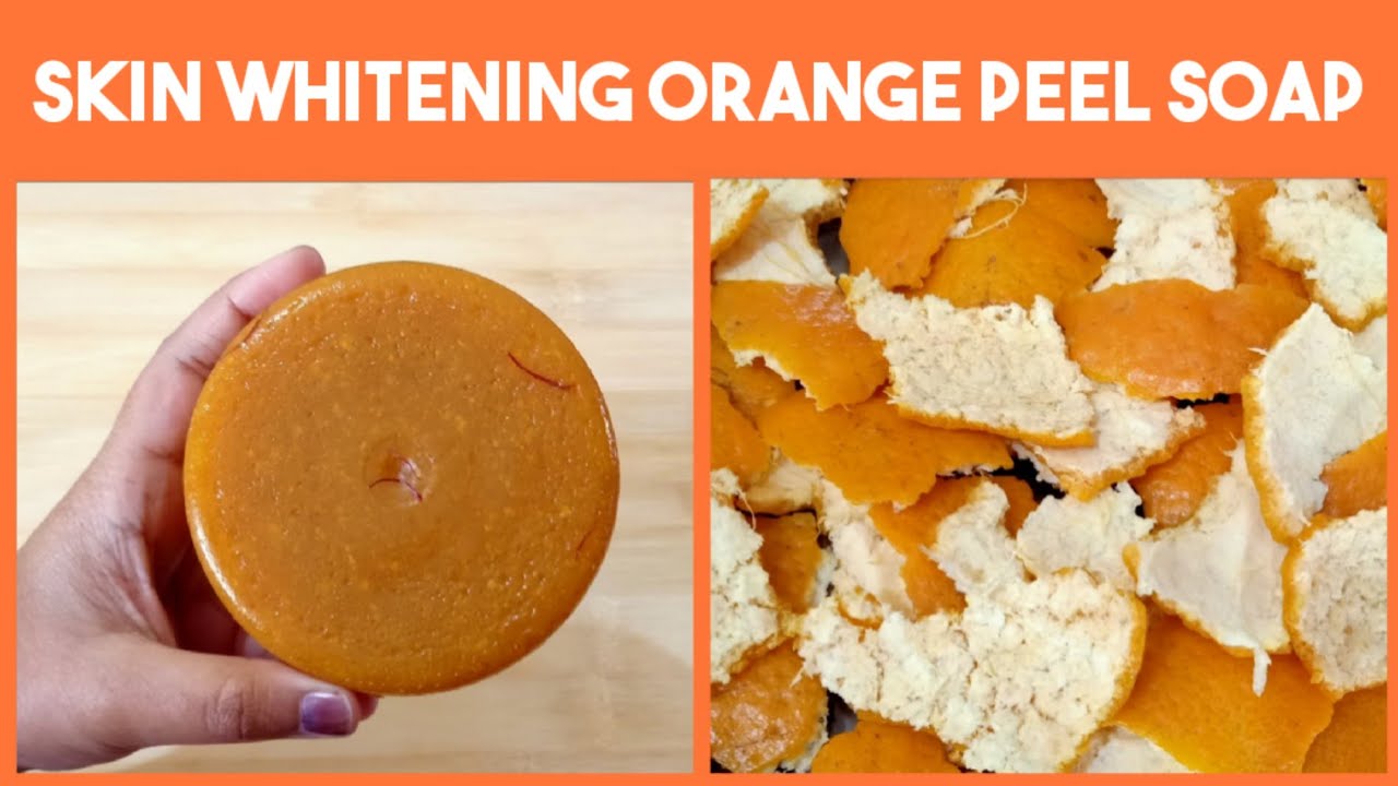 skin whitening orange peel soap /homemade orange peel soap for acne, pimples &dark spots
