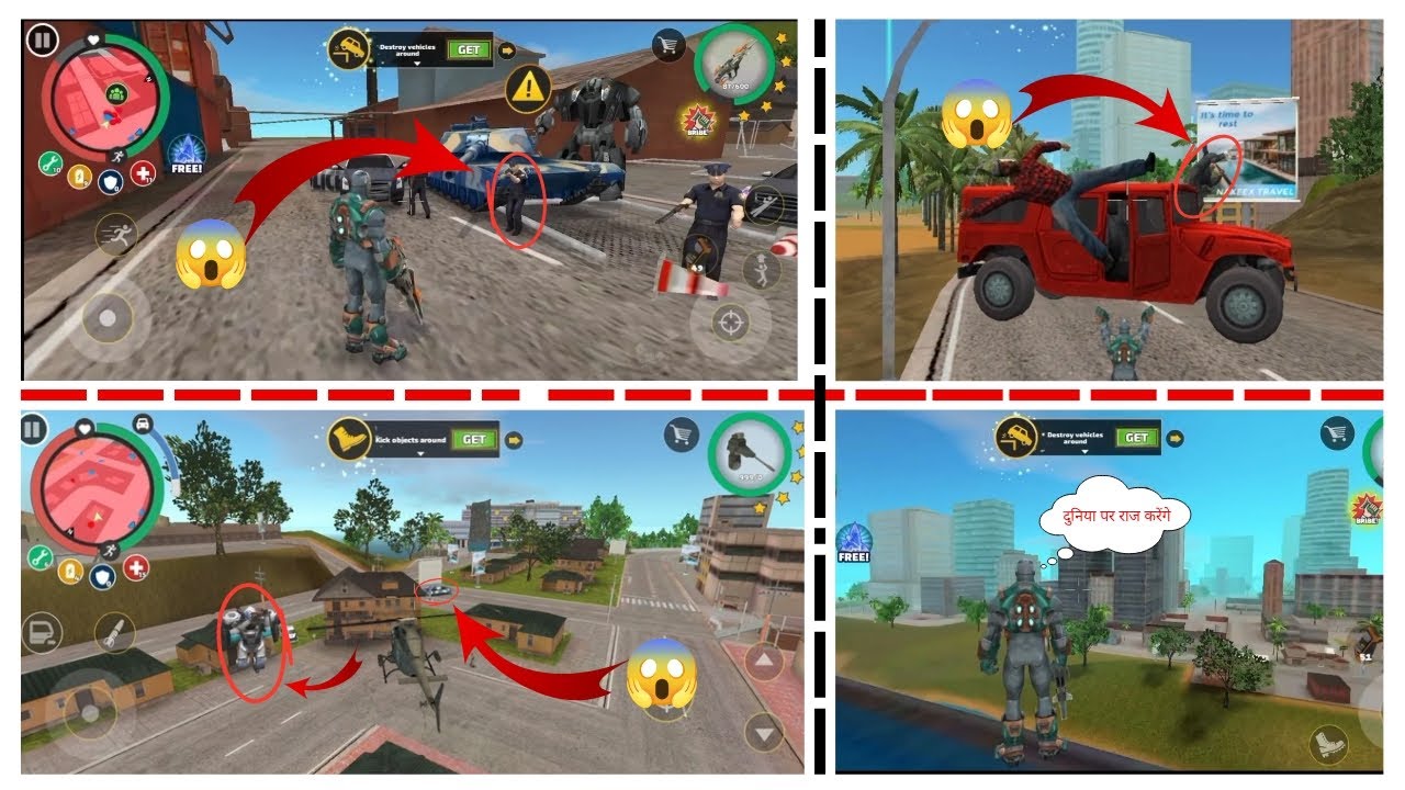 Fight With Army 🪖🪖 ll Rope Hero 😈😈🔥🔥 ll Level - 10 ll #gaming #gameplay #games #gta #androidgames