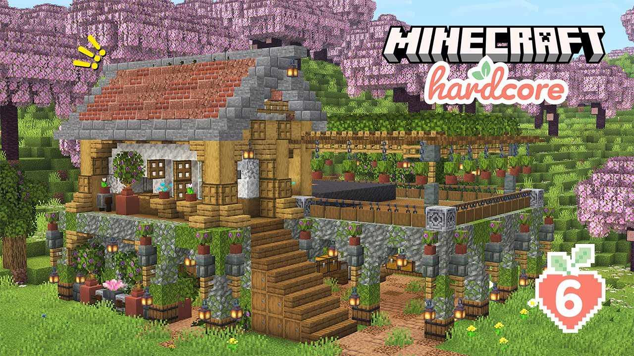 Building a Cottagecore Mud Farm in Minecraft Hardcore #6
