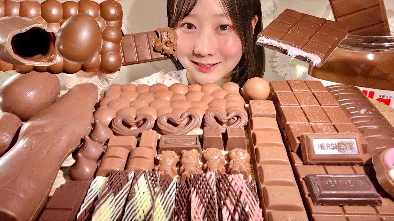 ASMR Замороженный шоколад🍫【русские субтитры】【Mukbang/ Eating Sounds】