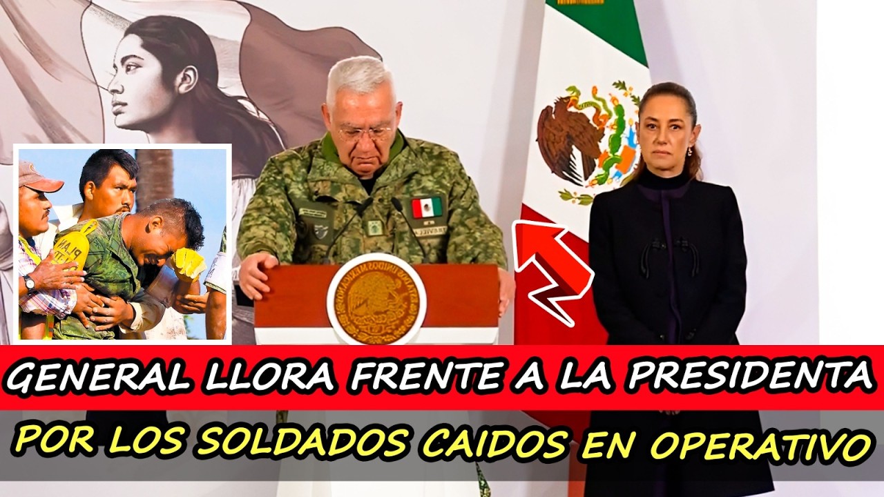 &iexcl;IM&Aacute;GENES FUERTES! El General Trevilla llora en vivo por M&eacute;xico