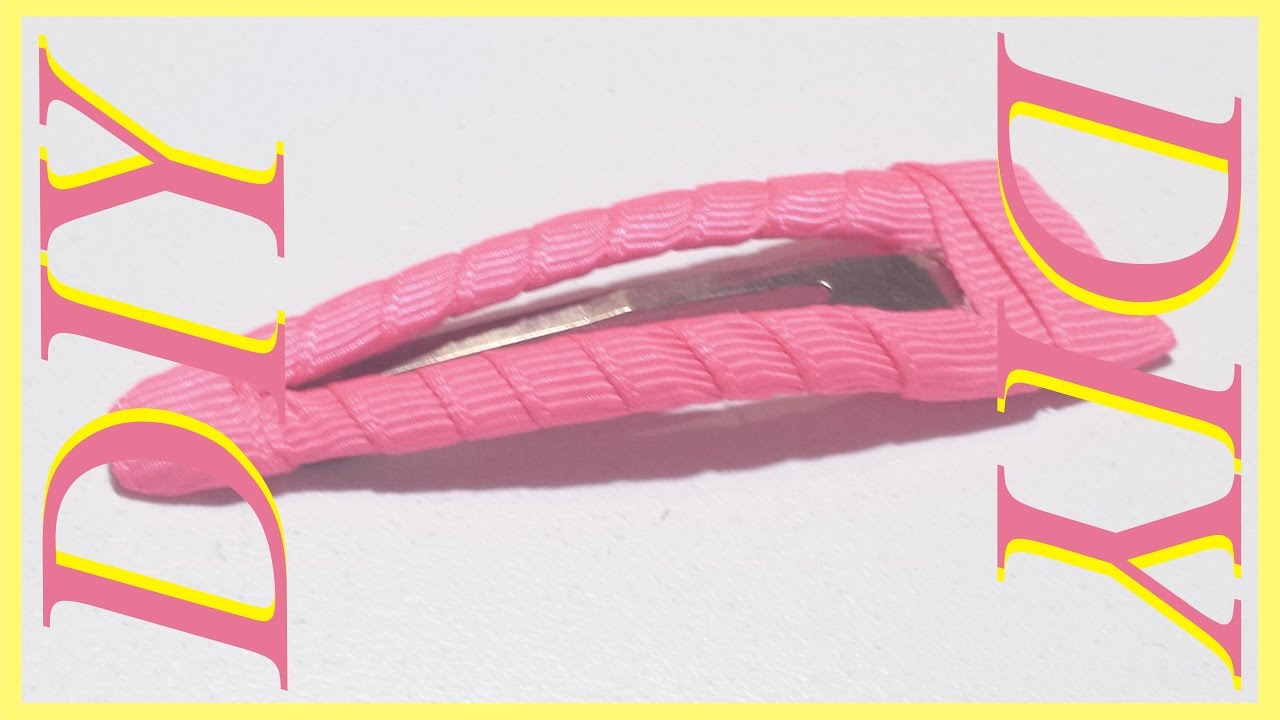 Como Hacer Lazos DIY #33  Como Forrar Pinzas