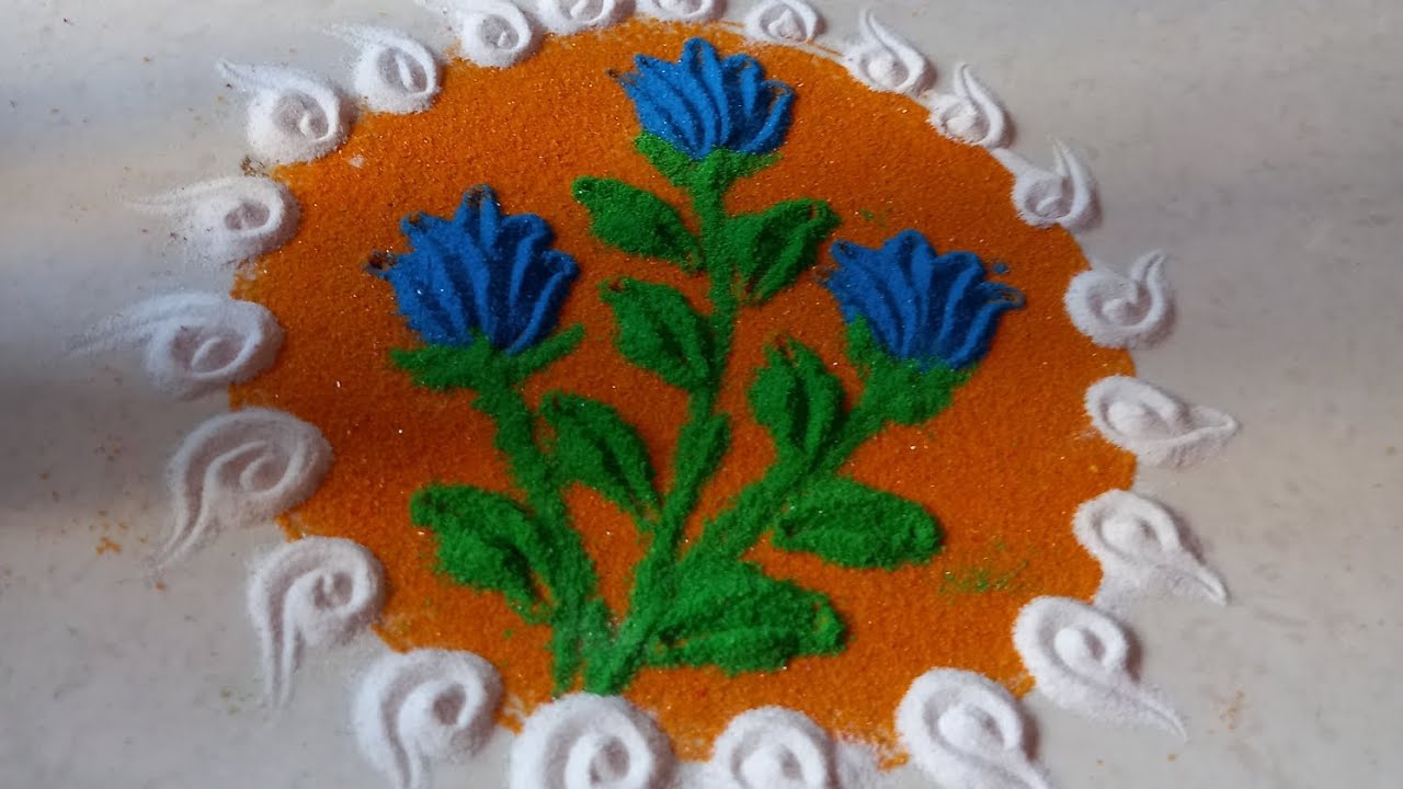 BEAUTIFUL RANGOLI DESIGNS ✨😍#viralvideo 