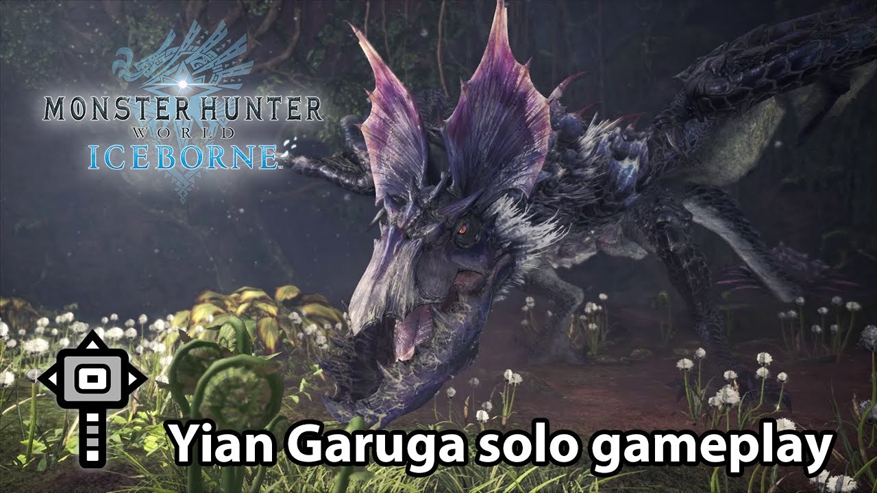 MHW Iceborne | Yian Garuga solo Hammer gameplay (first encounter)