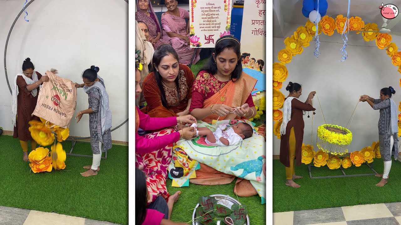 Chhathi Ceremony - New born baby 6 day decoration #chhathi #ceremony #decoration #6day