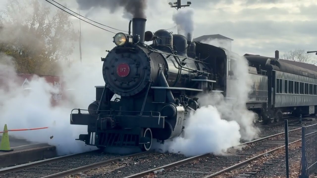 #97 Departs Essex Steam Train & Riverboat