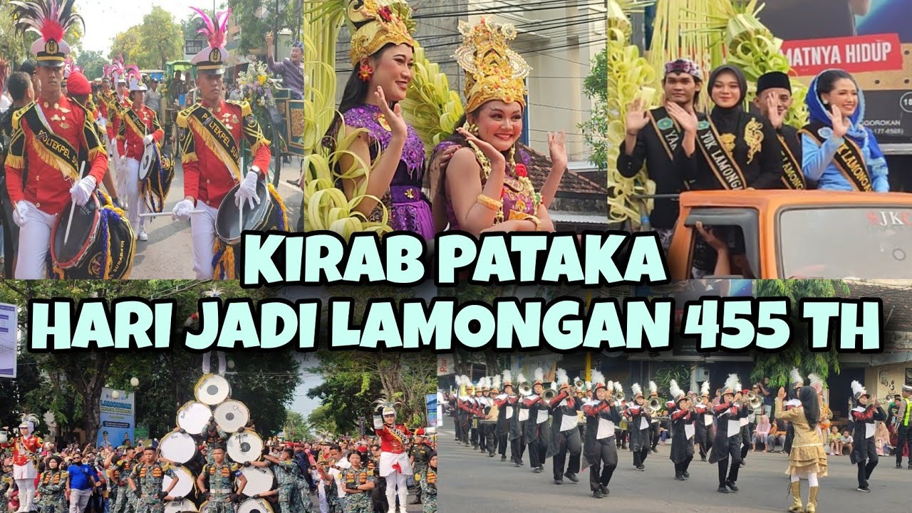KIRAB PATAKA LAMONGAN 2024 || HARI JADI KABUPATEN LAMONGAN KE 455 TH || HJL LAMONGAN 2024