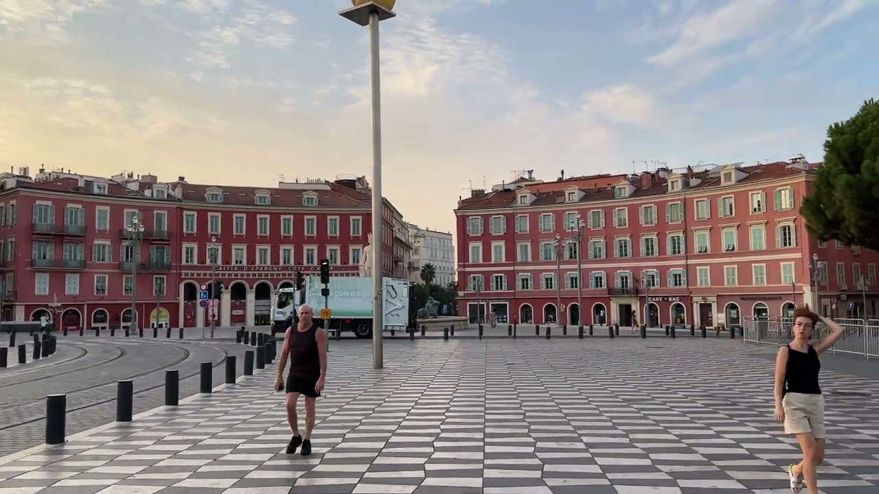 France 🇫🇷[4K] Nice-Cote d'Azur, beautiful city, walking tours around the city.