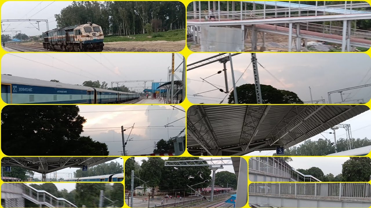 गोंडा नेपालगंज सेक्शन पर Nanpara रेलवे स्टेशन NER का बड़ी और छोटी लाइन का Junction 🚉