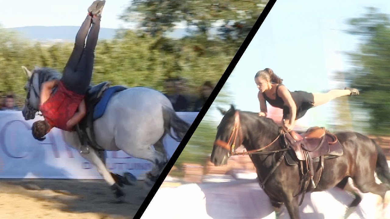 STUNT RIDING / VOLTEGGIO ACROBATICO - Cavalli d'Autunno, Tuscania - Italia