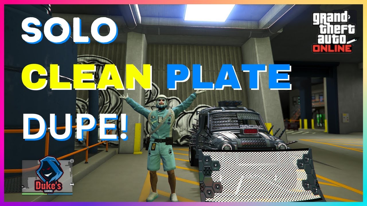 Solo Dupe!! **CLEAN PLATES** Hurry!! #GTA #Gaming  #Glitch #duplicationglitch #gta #gta5