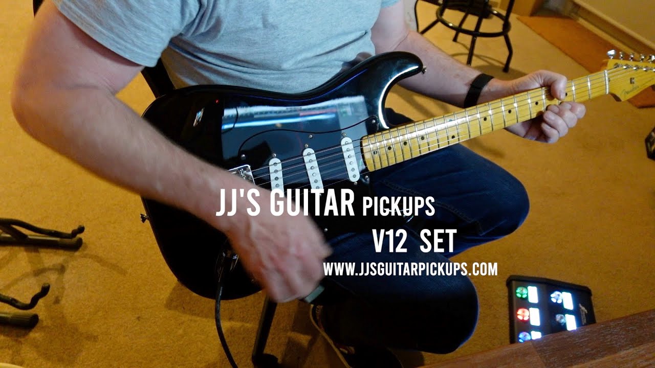 JJ's Guitar Pickups: V12 Set (Gilmour Black Strat tones)