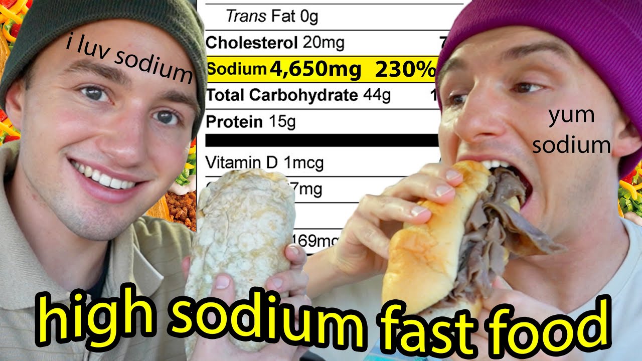 We Tried the Highest Sodium Fast Food Items
