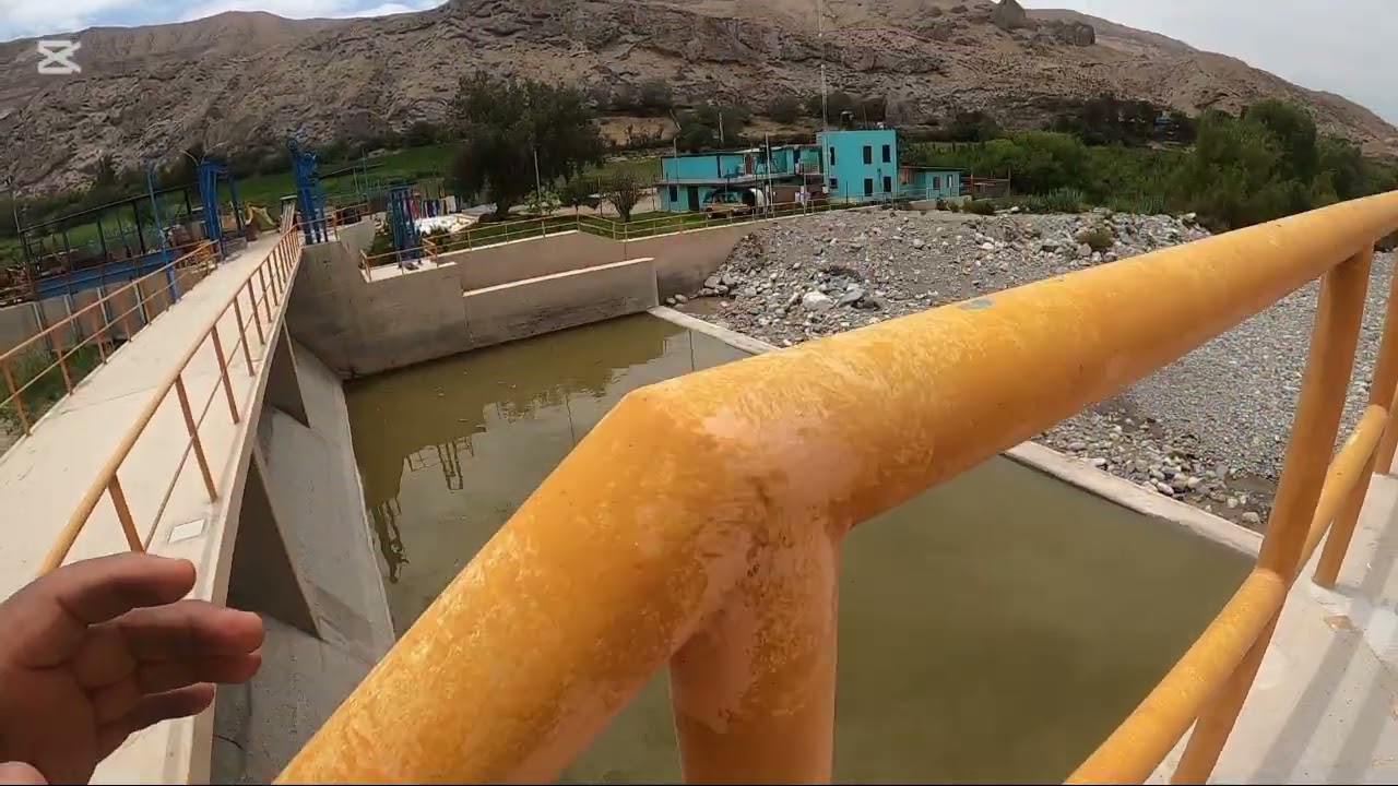 Miren qué impresionante cantidad de agua en la bocatoma de pitay, es llevada a pampas majes pedregal