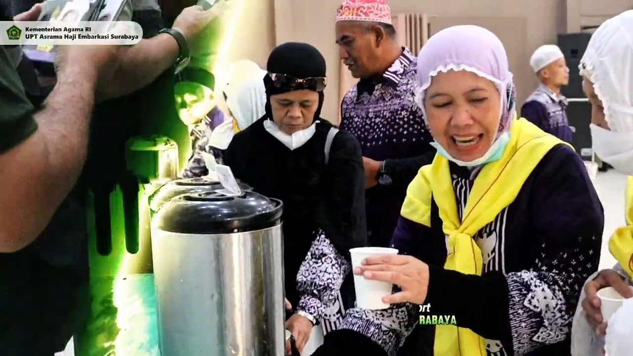 Pemulangan Jamaah Haji Kloter 08, 09, 10 & 11 di Asrama Haji Debarkasi Surabaya Tahun 1446H / 2025M