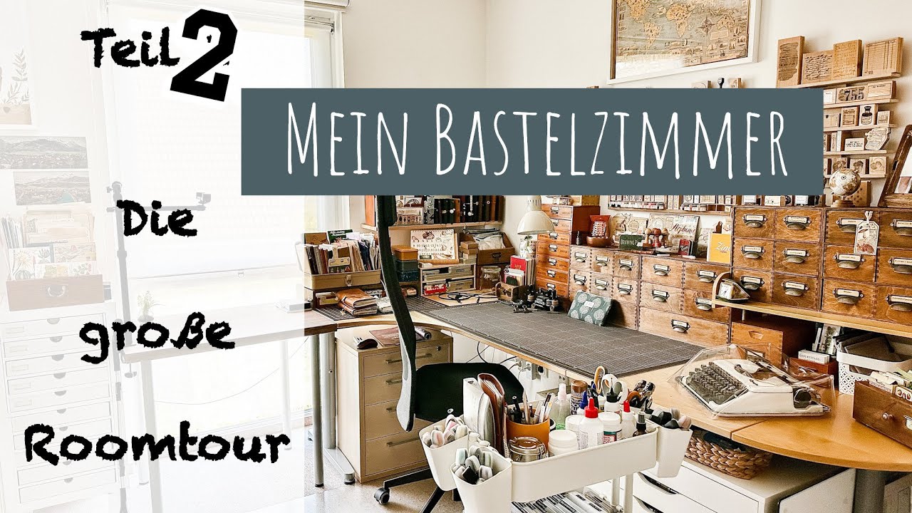 Mein Bastelzimmer – Craftroom Tour 2025 | Teil 2: Bastelmaterial & Shoporganisation