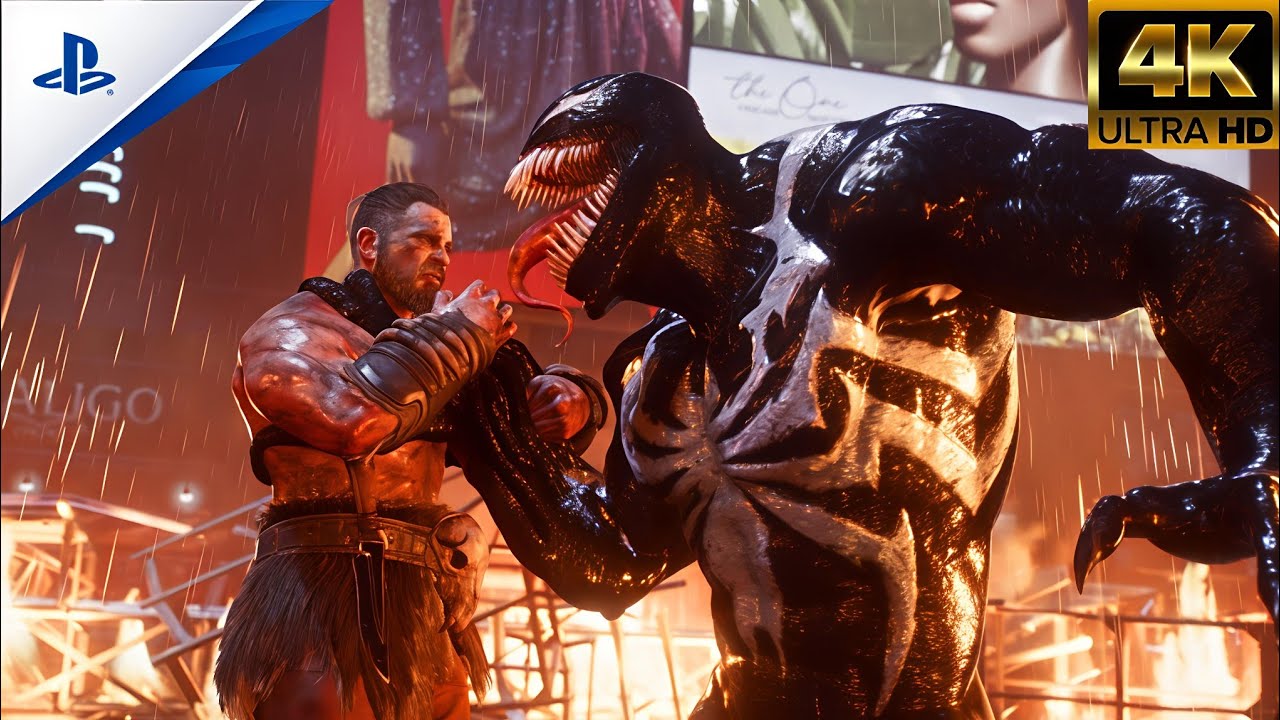 Venom vs Kraven Boss Fight - SPIDER-MAN 2 (4K 60PS) Ultra HD