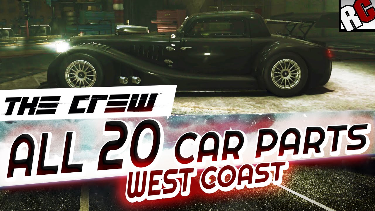 The Crew - All Hidden Car Parts WEST COAST Locations - Achievement/Trophy Guide - Scrap Salvager