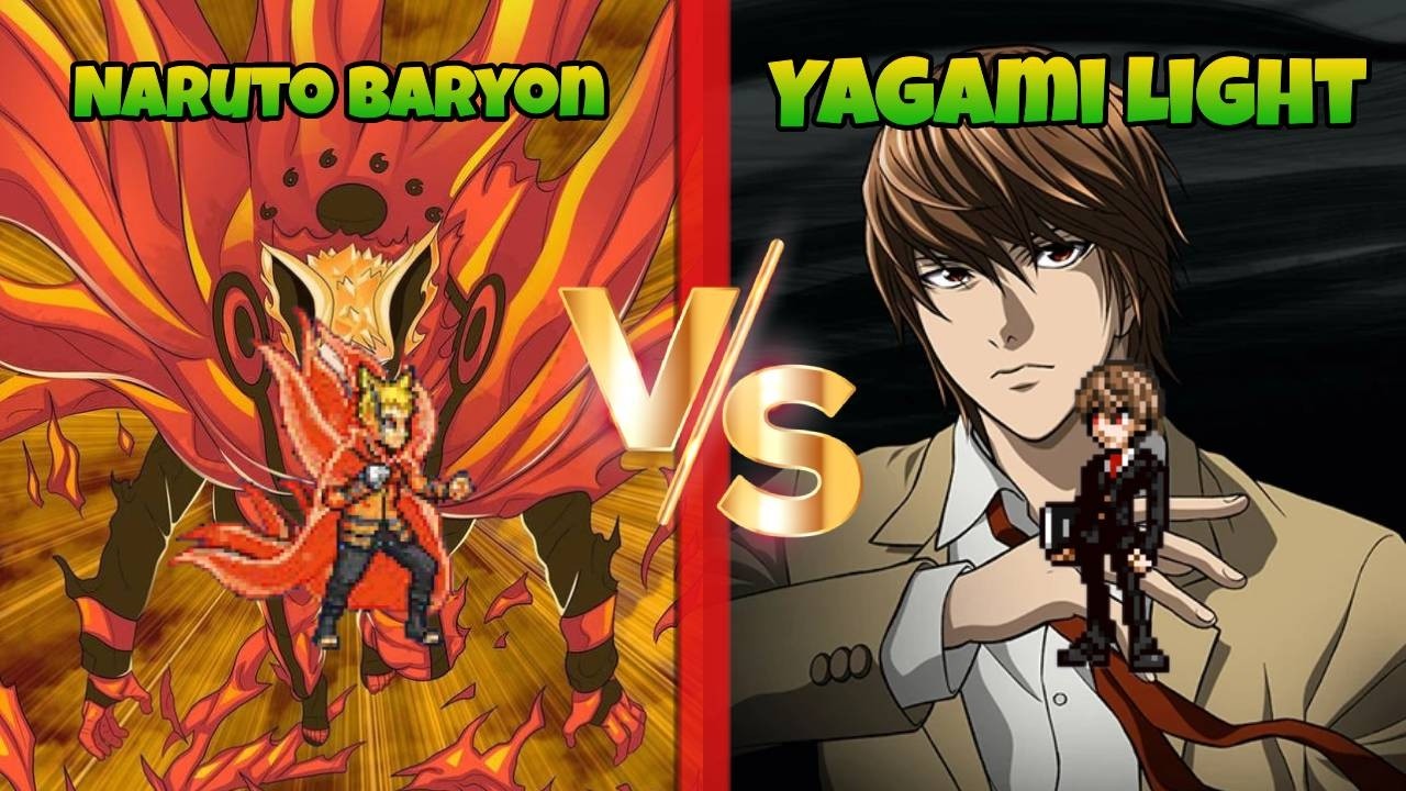 Jump Force MUGEN Naruto Baryon vs Yagami Light