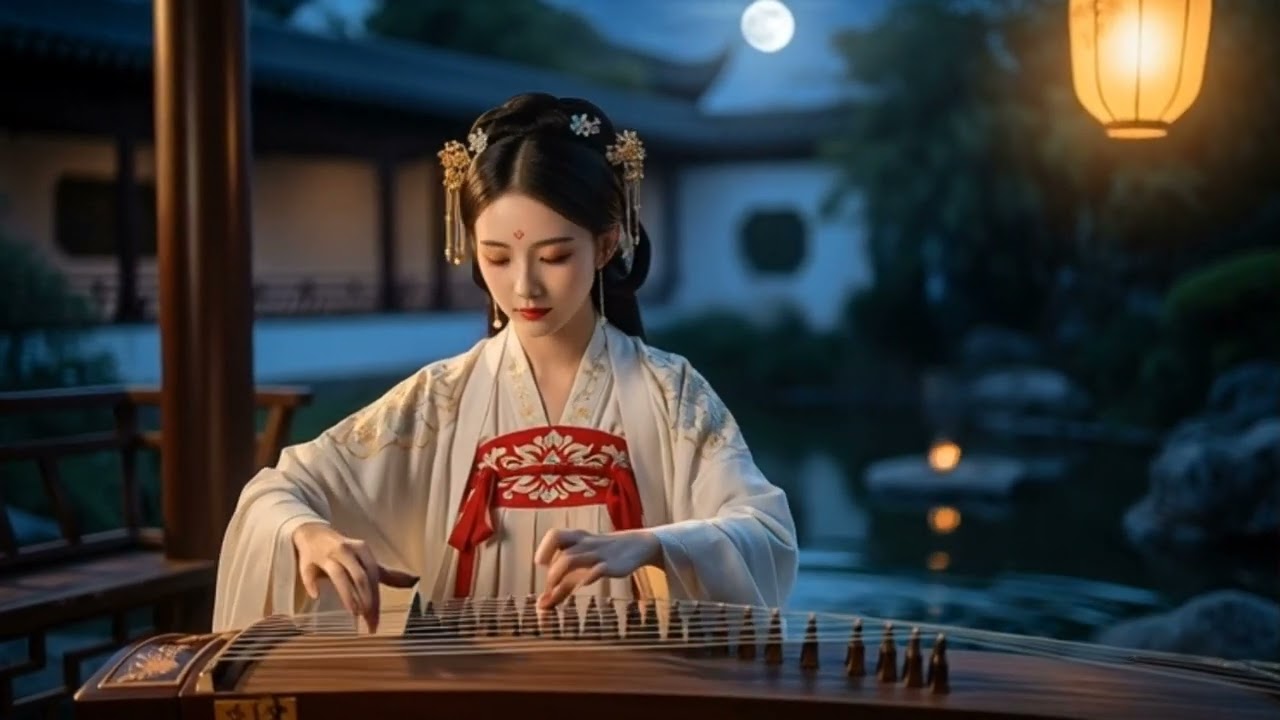 Guzheng Whispers in the Moonlight
