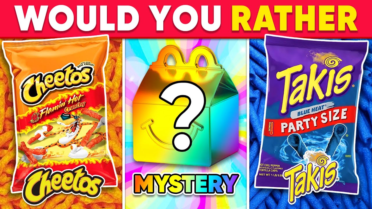 Would You Rather...? MYSTERY Dish Edition 🍔🍭🎁 Junk Food Edition