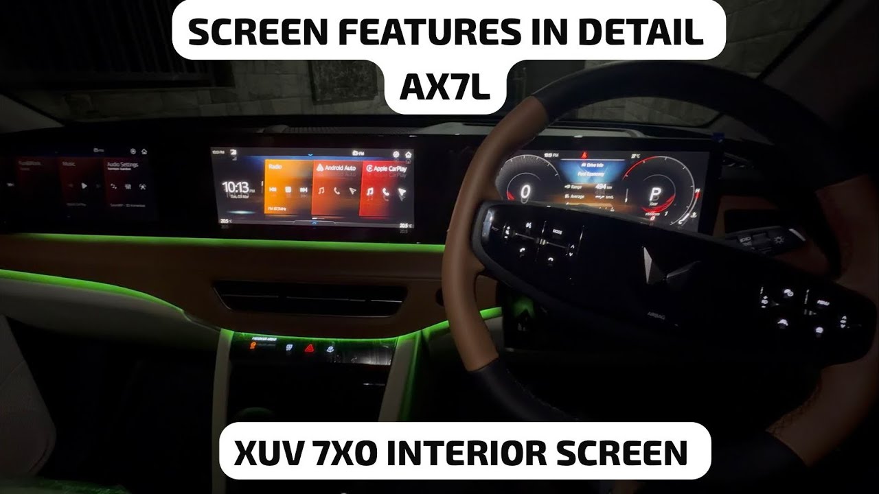 XUV 7xo Ax7L Petrol Automatic Interior screen Features In Detail ADAS LVL 2 Feature in Detail
