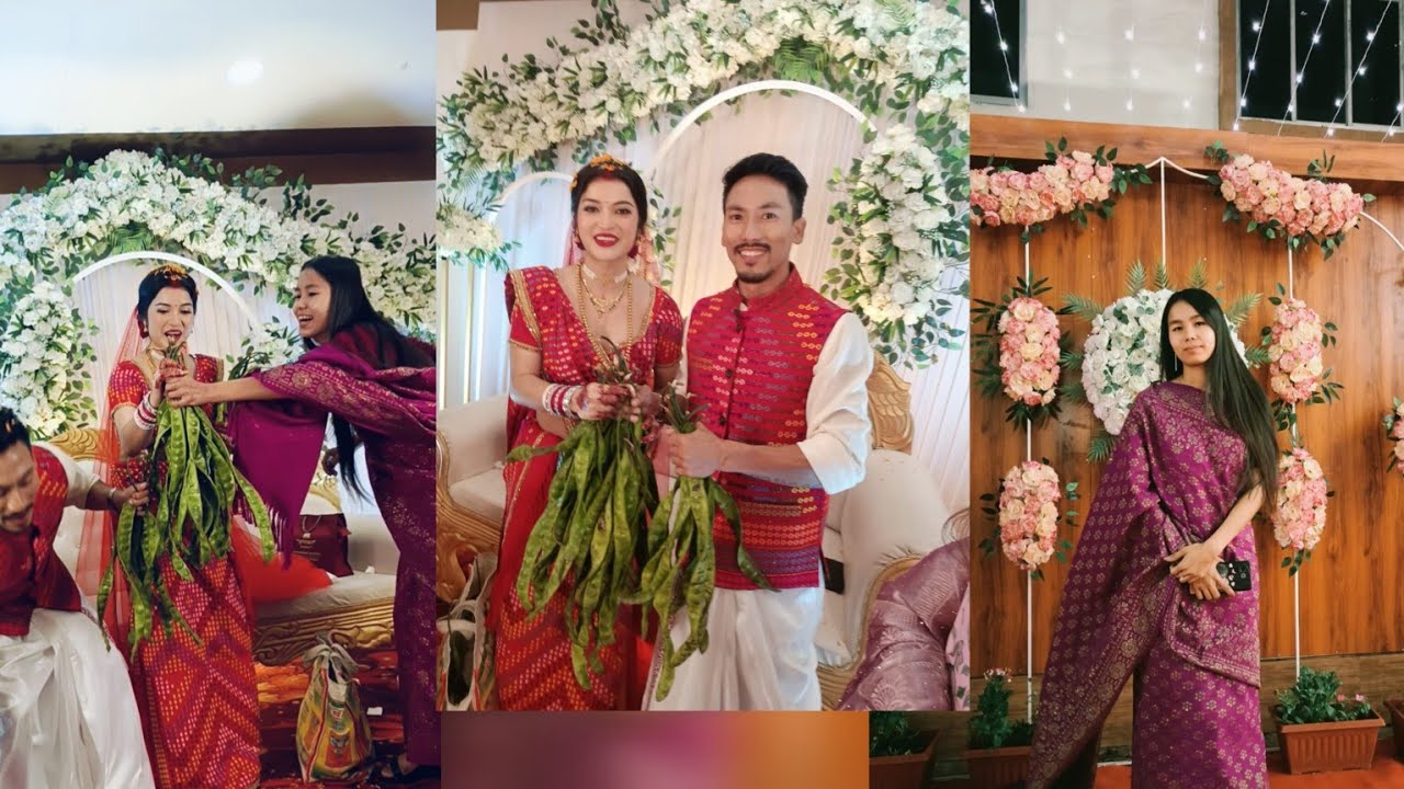 wedding reception thang mani bai biva and kumui jams ni🥰😘tongthok sukkha bwkha