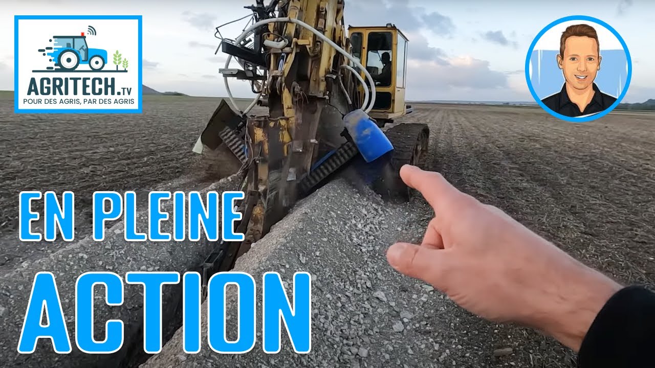 Draineuse en pleine action